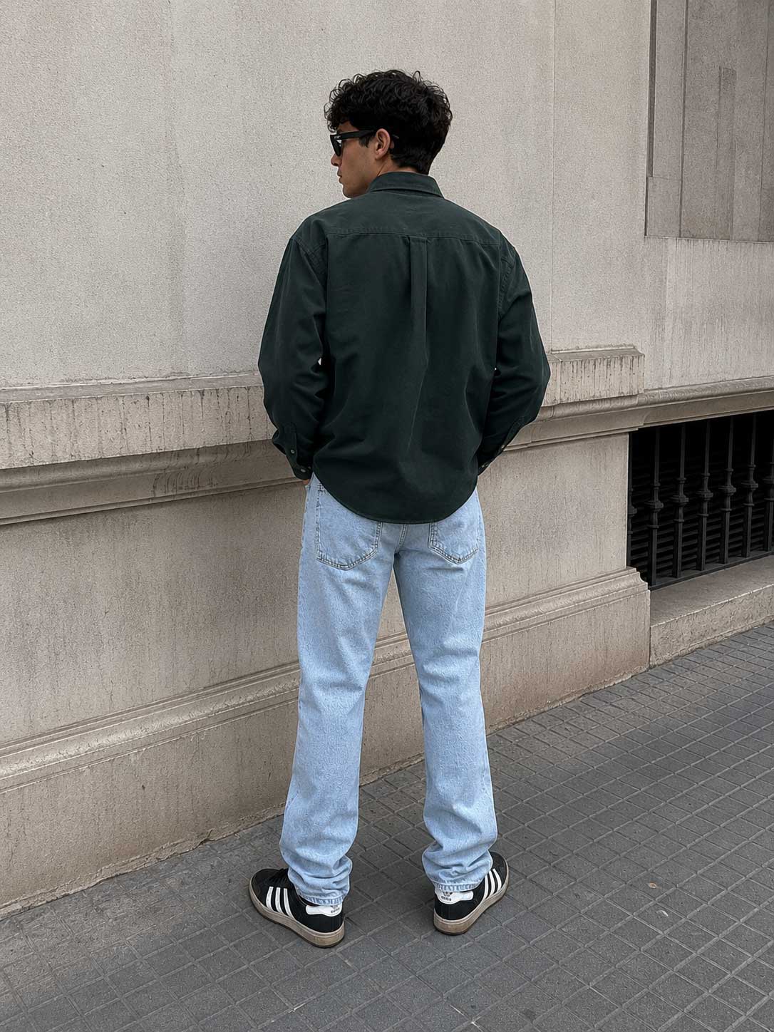 Relaxed fit light Acid blue jeans