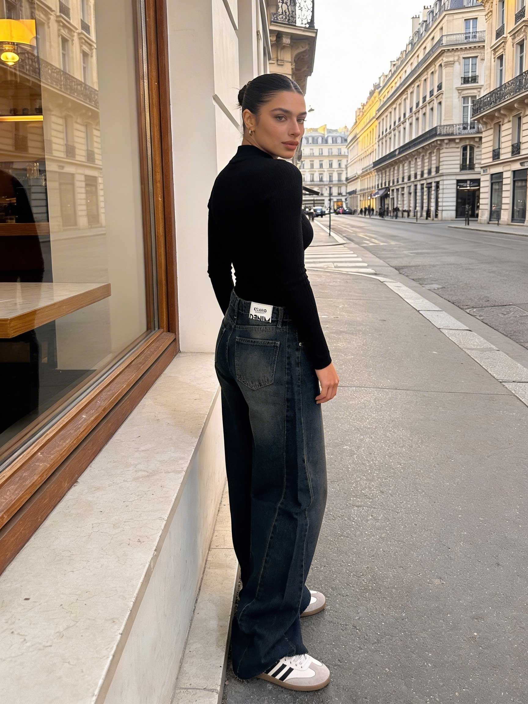 Super Baggy High Waist – Deep Vintage Blue Jeans Baggy CIZARO - Cizaro Jeans