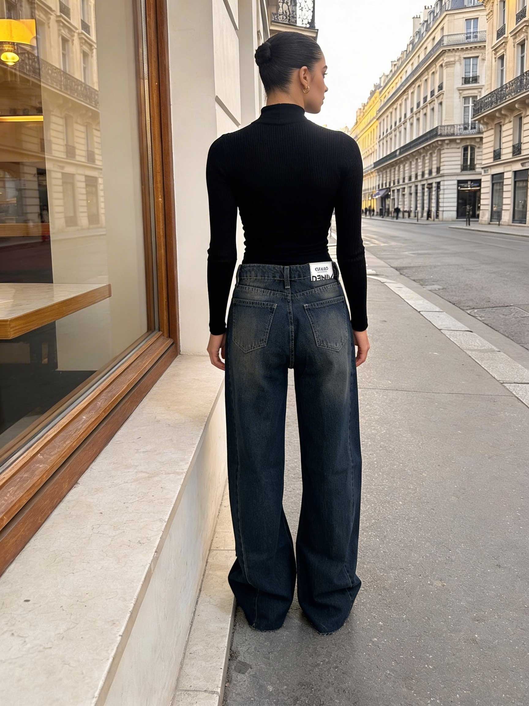 Super Baggy High Waist – Deep Vintage Blue Jeans Baggy CIZARO - Cizaro Jeans