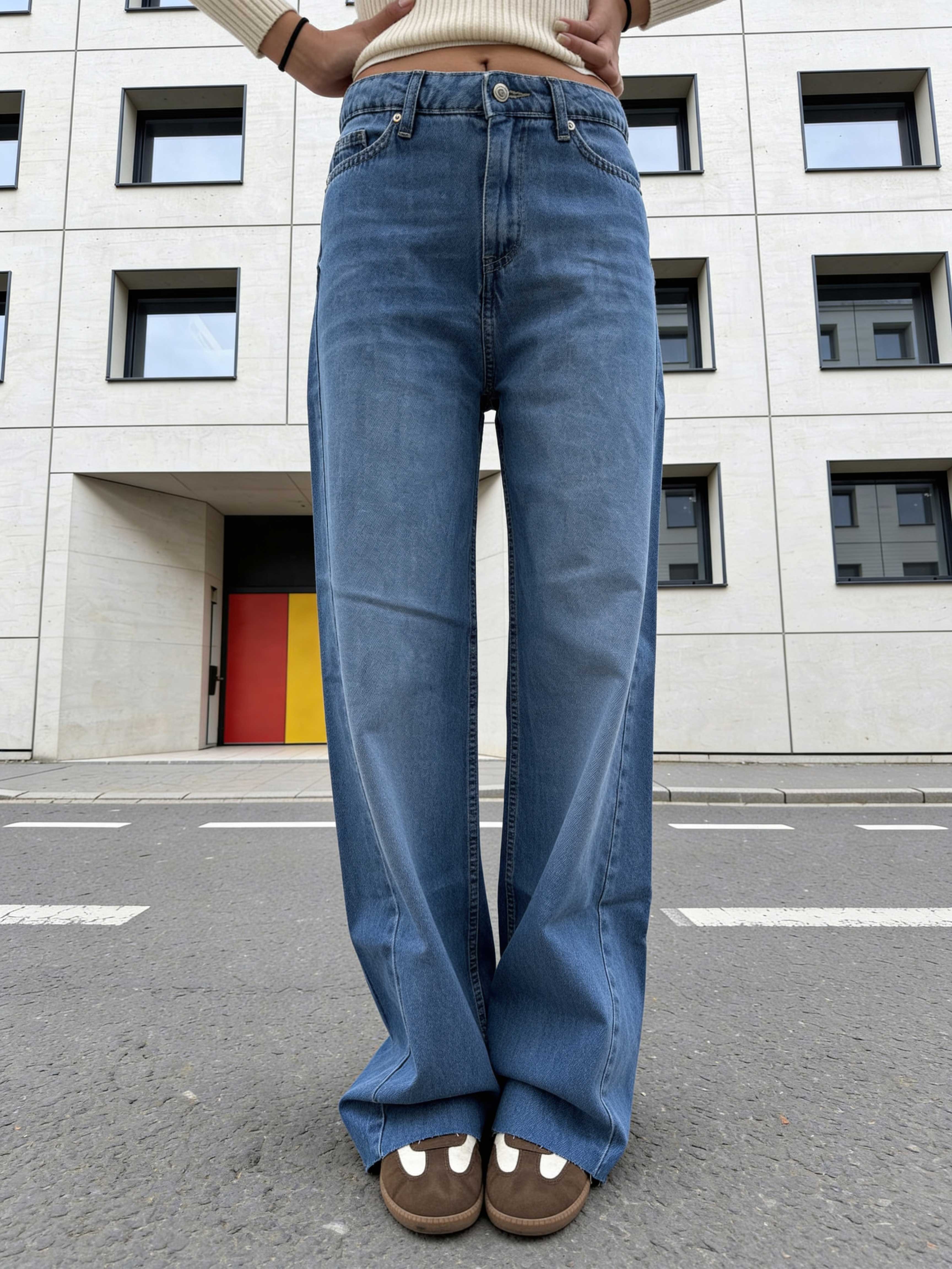 Super Baggy High-Waist – Marine Blue Jeans baggy CIZARO - Cizaro Jeans