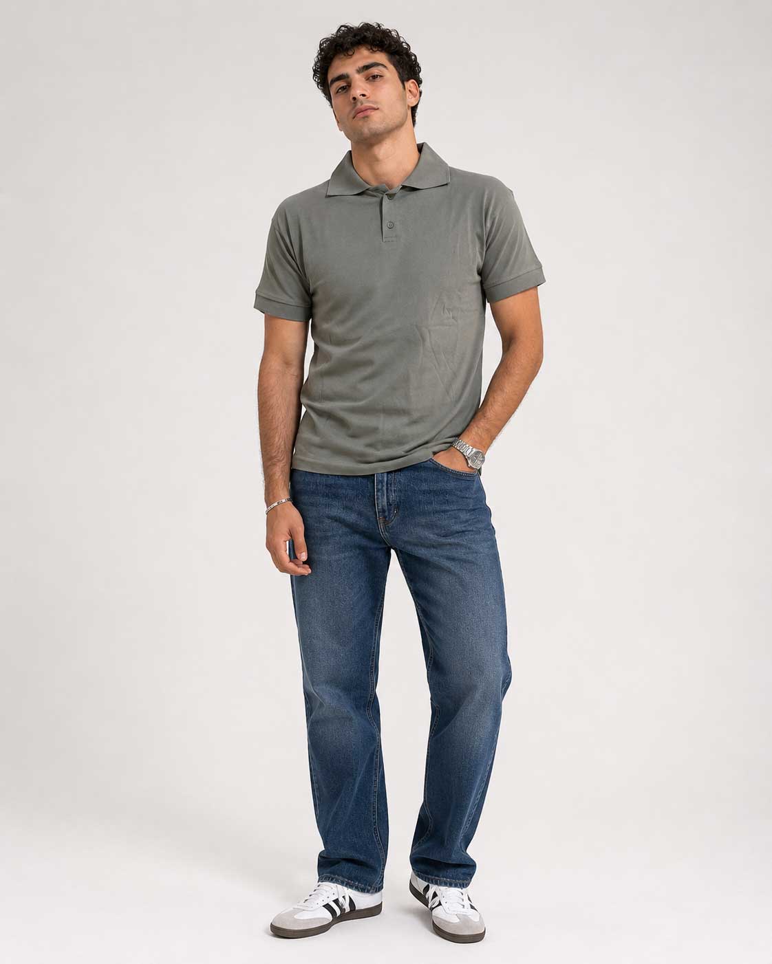 Regular Fit Polo Shirt – Olive T-shirt CIZARO - Cizaro Jeans