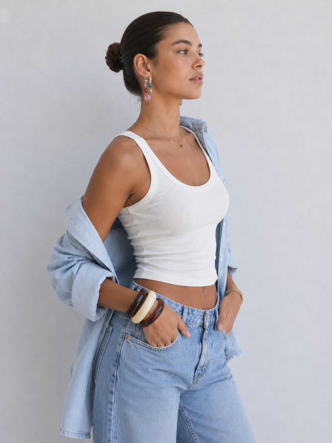 Denim Shirt Light blue jeans