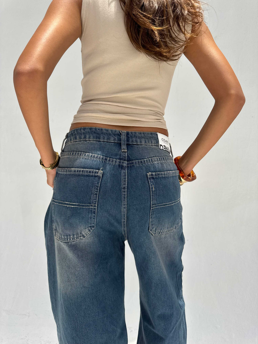 Skater High Waist – Vintage Blue Jeans