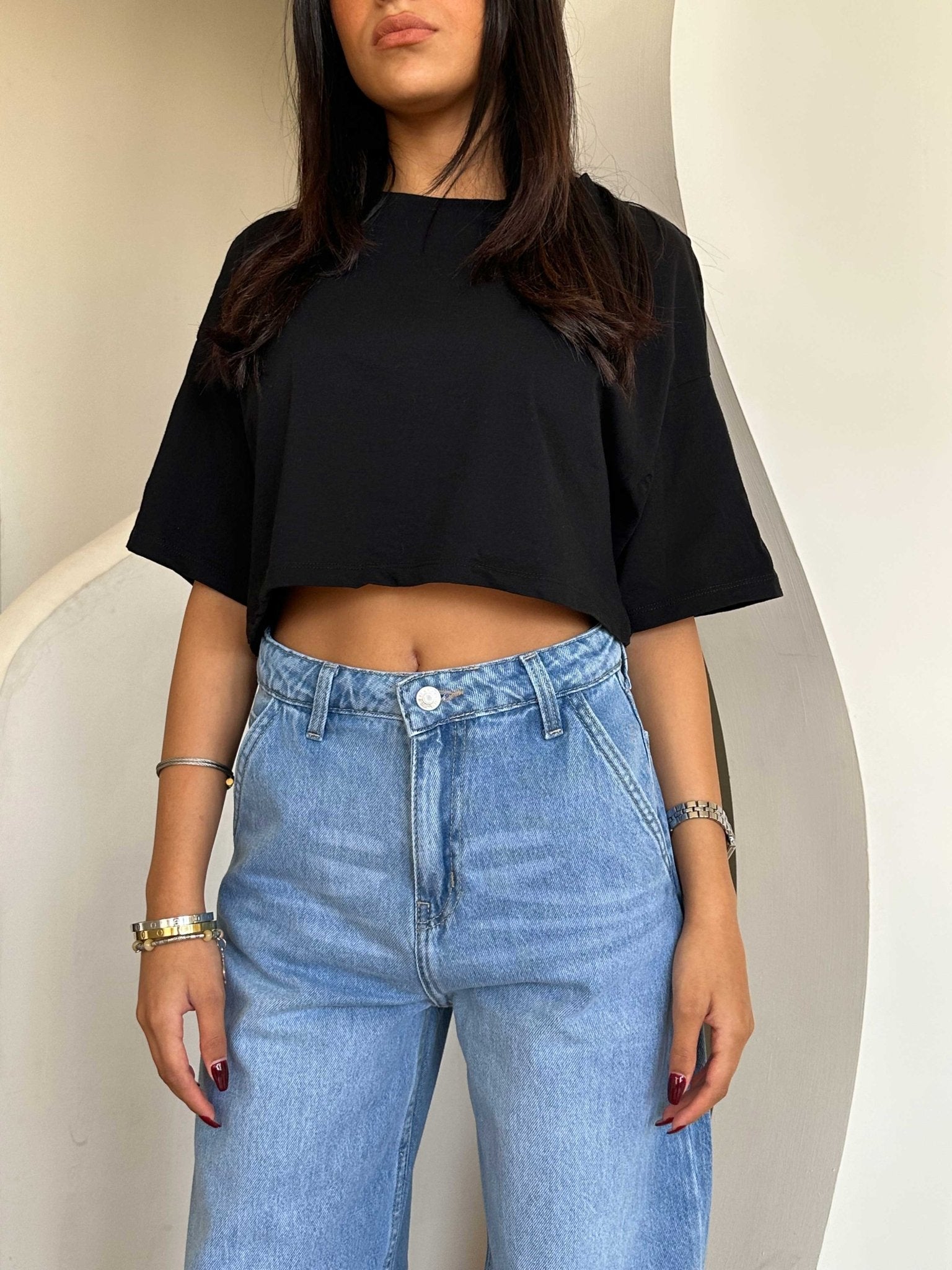 Skater – Mid Rise Bright Blue Jeans Skater CIZARO - Cizaro Jeans