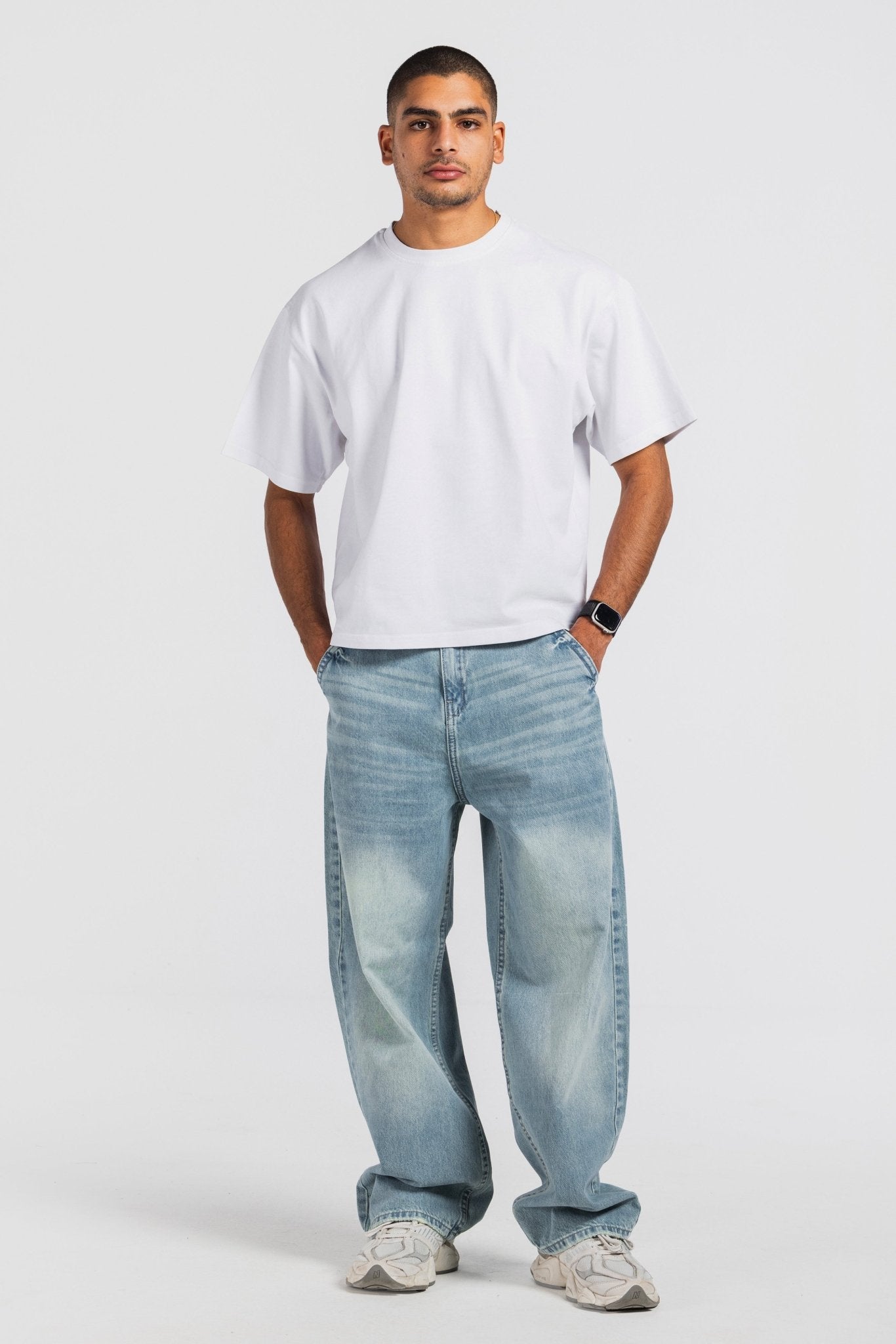 Skater – Light Acid Vintage Blue Jeans skater CIZARO - Cizaro Jeans