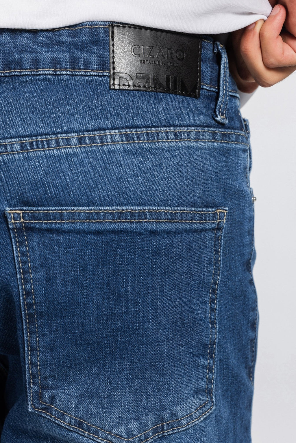 Slim – Ocean Blue Jeans Slim-Man CIZARO - Cizaro Jeans