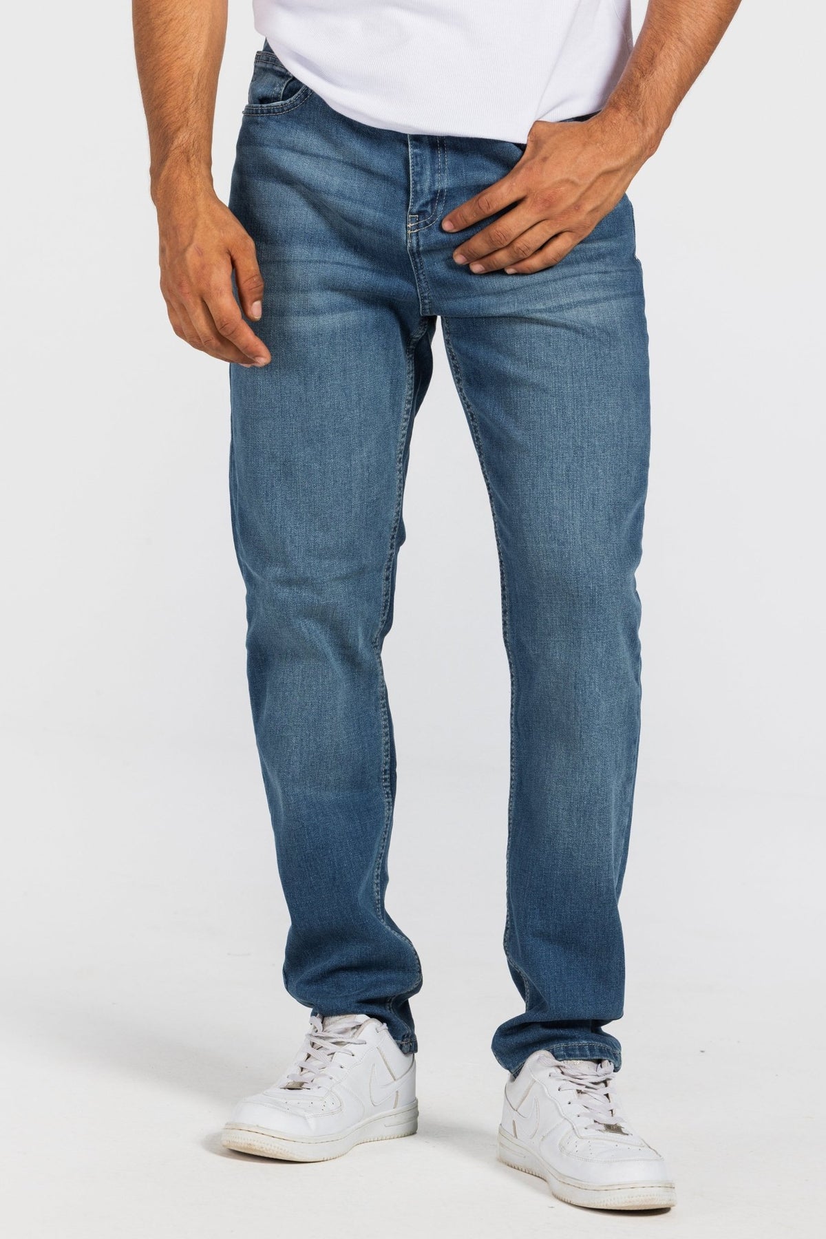 Slim – Mid Vintage Blue Jeans Slim CIZARO - Cizaro Jeans