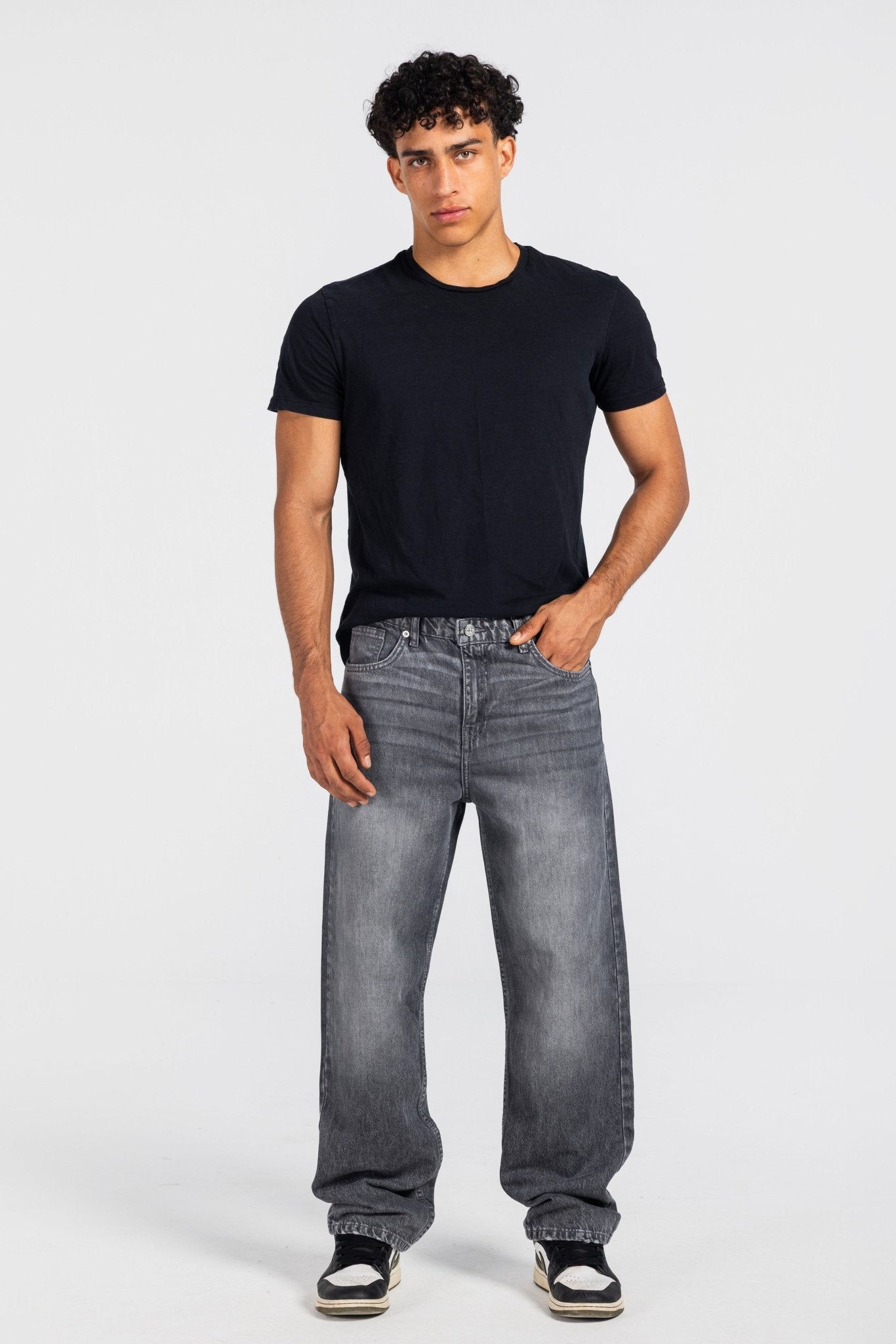 Straight – Washed Grey Jeans straight CIZARO - Cizaro Jeans