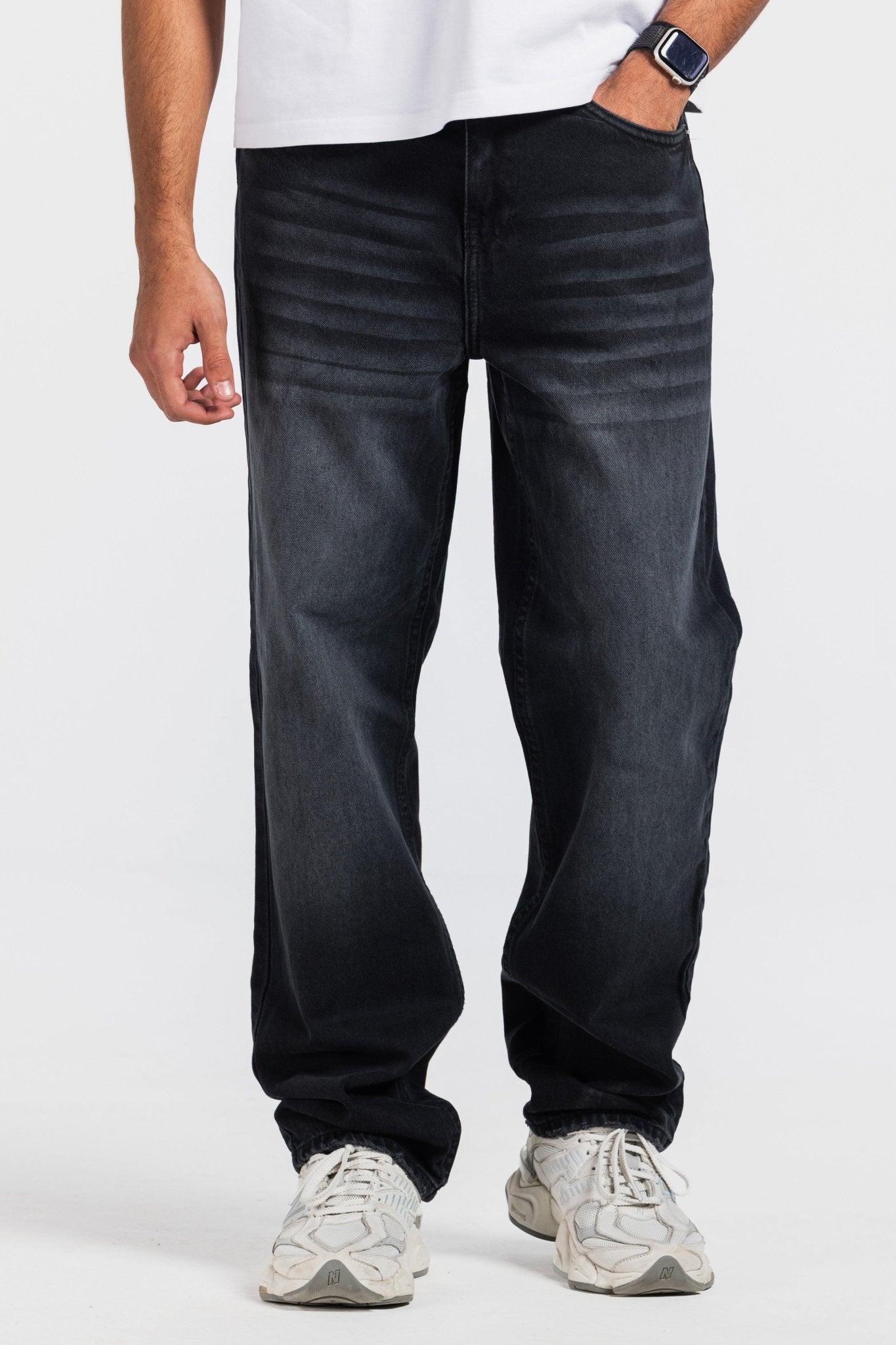 Straight – Washed Black Jeans straight CIZARO - Cizaro Jeans