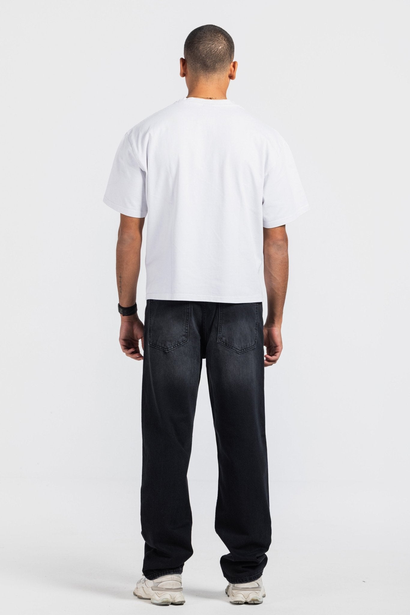 Straight – Washed Black Jeans Straight-Man CIZARO - Cizaro Jeans