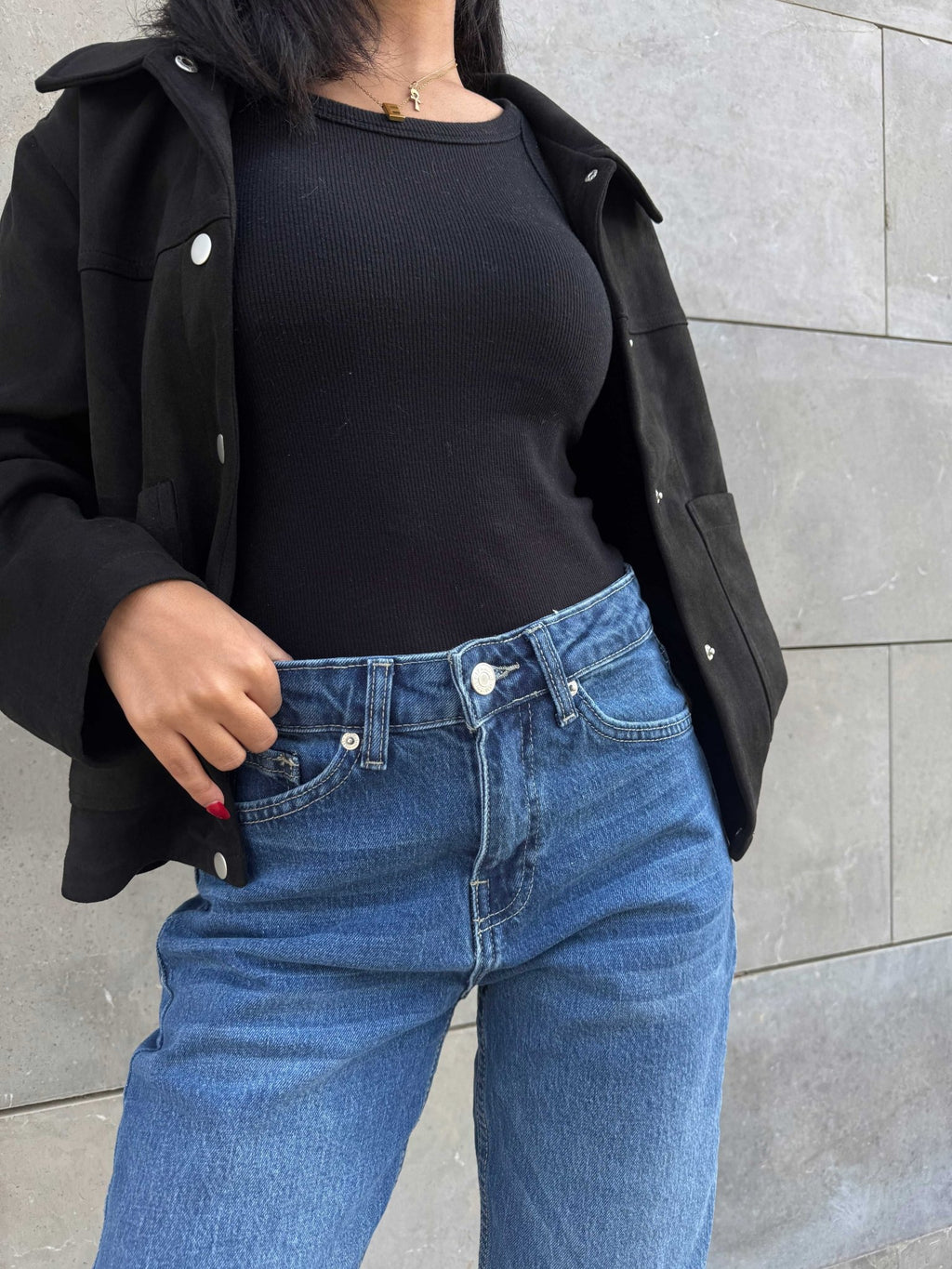 Ultra Comfort | Straight – Mid-Rise Ocean Blue Jeans straight CIZARO - Cizaro Jeans