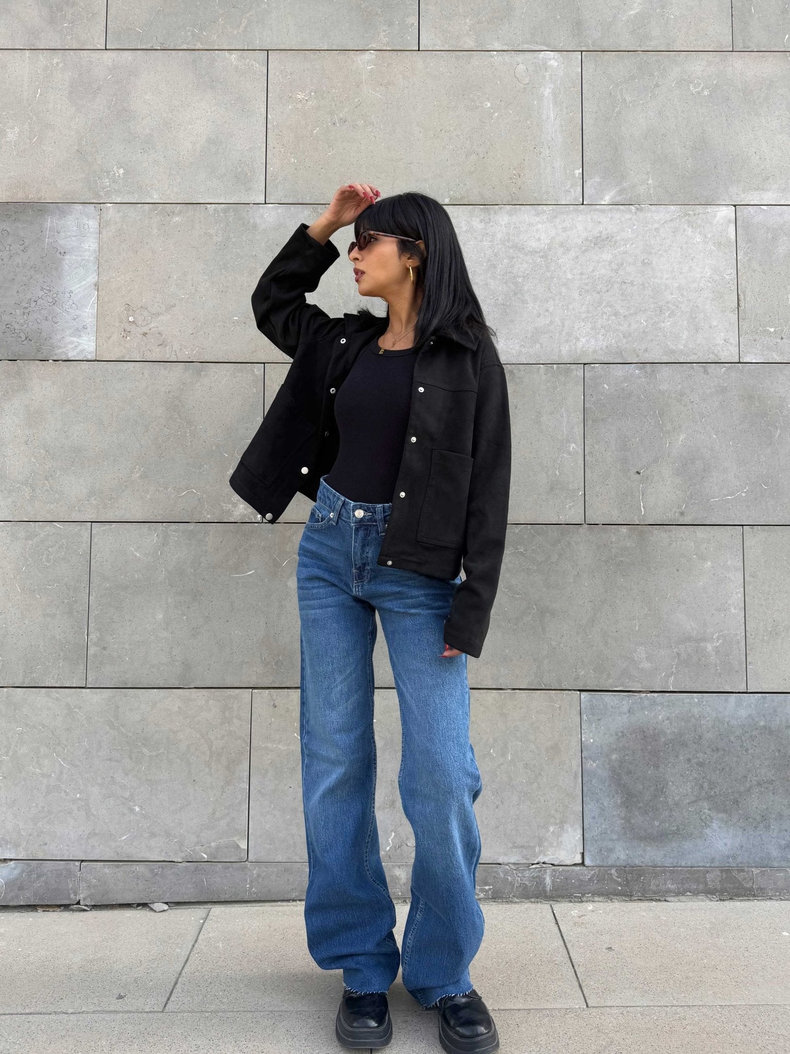 Ultra Comfort | Straight – Mid-Rise Ocean Blue Jeans straight CIZARO - Cizaro Jeans