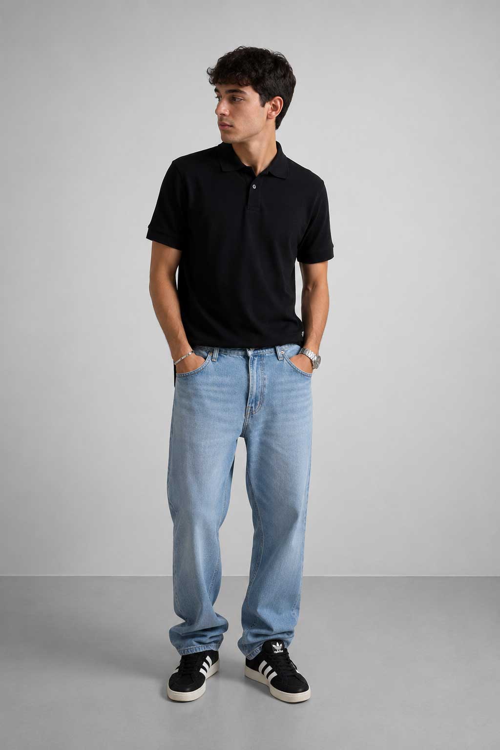 Straight Light Blue Jeans