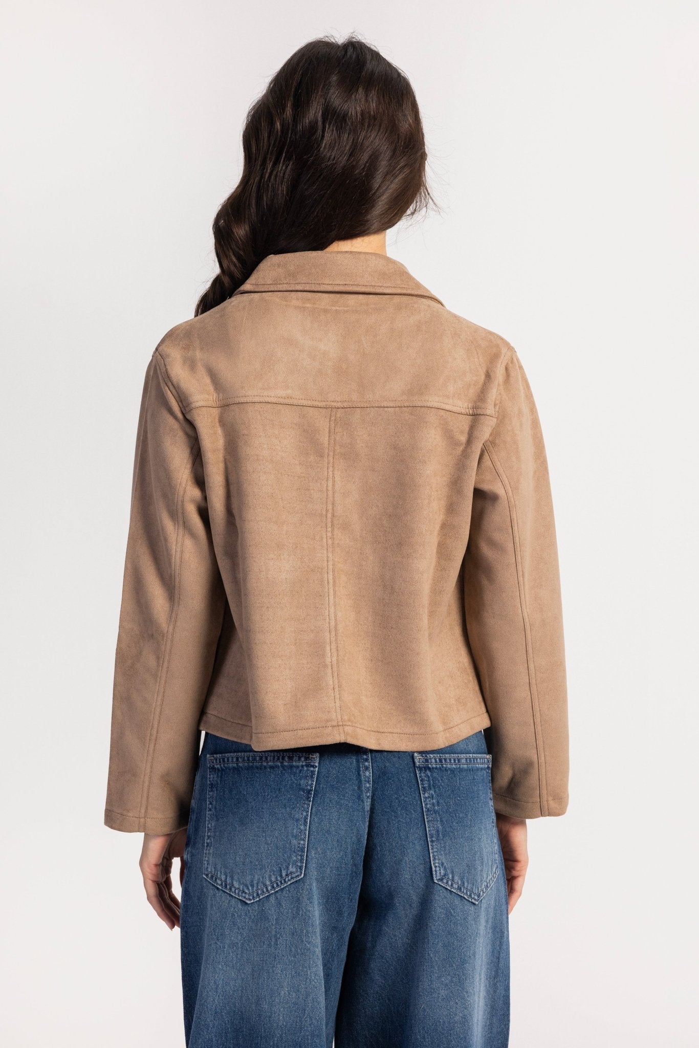 Suede Jacket – Sand jacket CIZARO - Cizaro Jeans