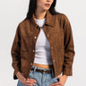 Suede Jacket – Dark Brown