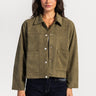 Suede Jacket – Olive