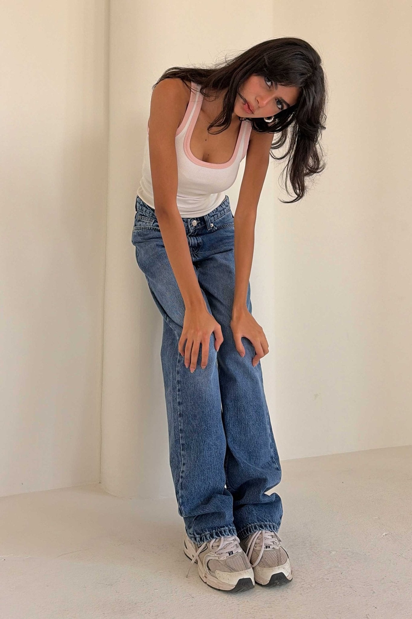 Straight – Low Waist Ocean Blue Jeans