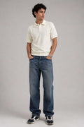 Straight Fit Mid Vintage Blue Jeans