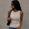 Ribbed Crew Neck Tank Top – Soft Sand