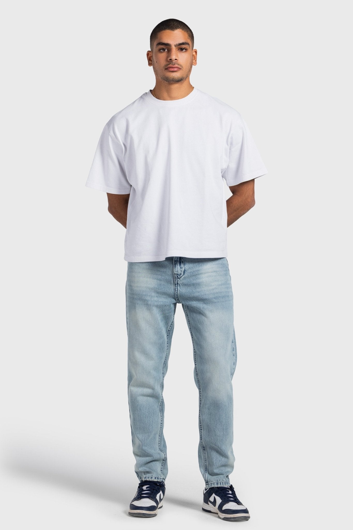 Tapered – Light Vintage Blue Jeans taperd CIZARO - Cizaro Jeans