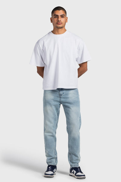 Tapered – Light Vintage Blue Jeans Tapered CIZARO - Cizaro Jeans