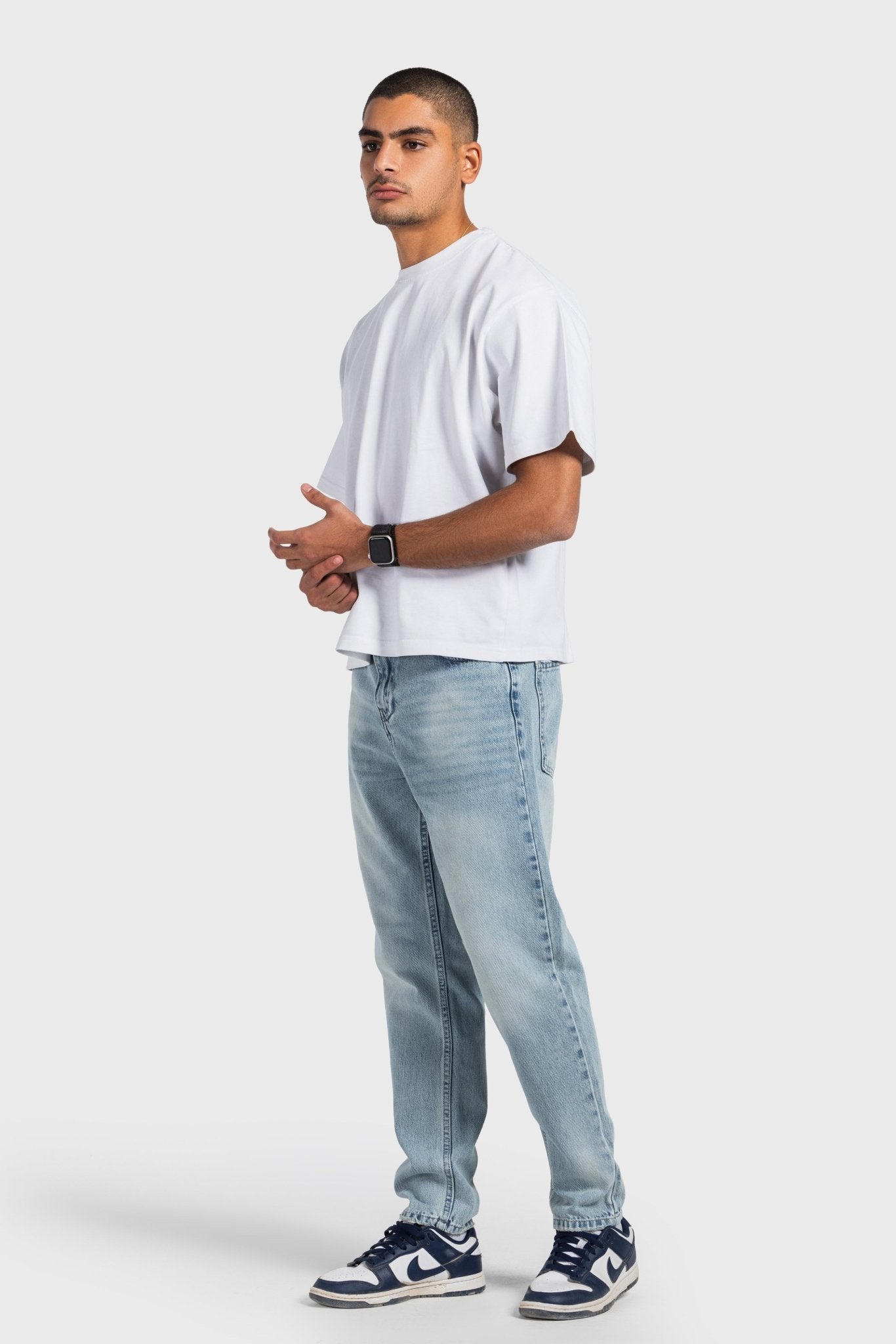 Tapered – Light Vintage Blue Jeans taperd CIZARO - Cizaro Jeans