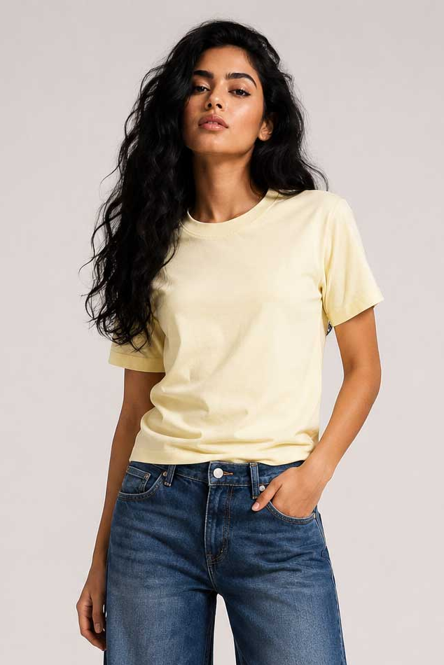Slim Fit T-Shirt – Butter Yellow