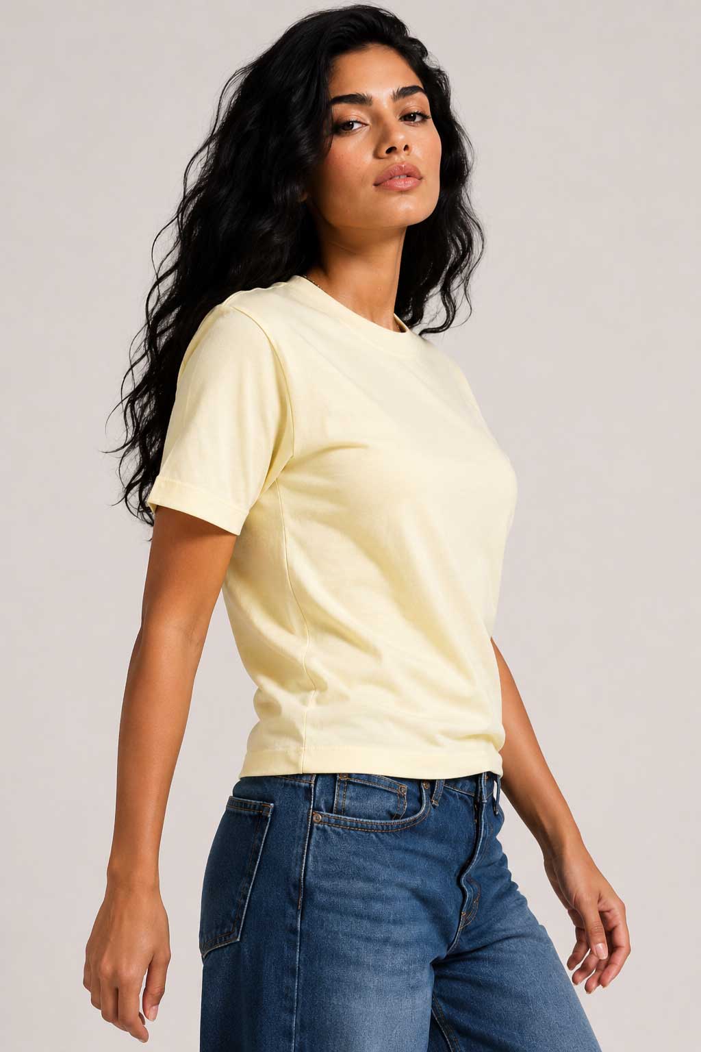 Slim Fit T-Shirt – Butter Yellow