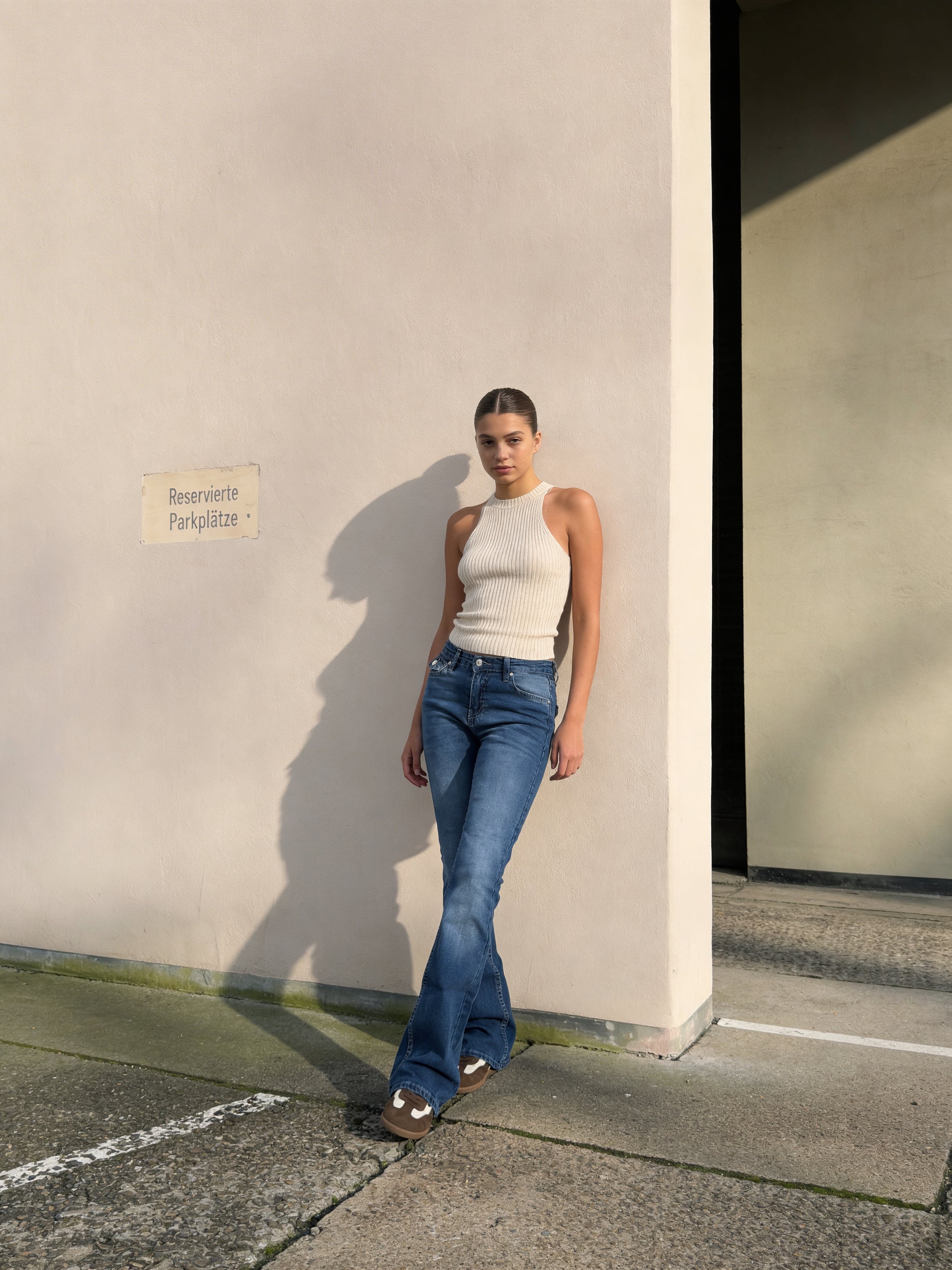 Flare Flap pocket , low waist Marine Blue jeans Flare CIZARO - Cizaro Jeans