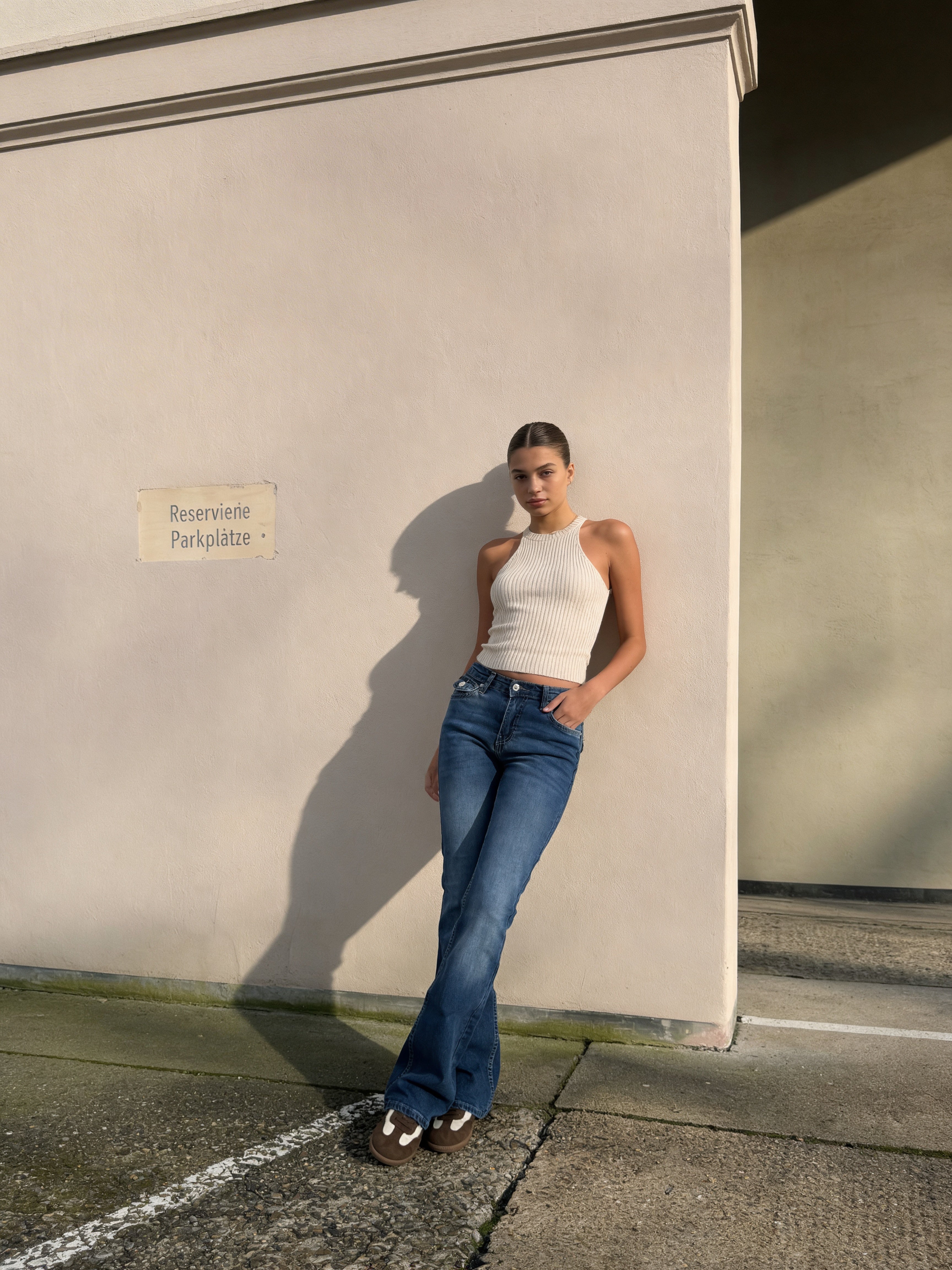 Flare Flap pocket , low waist Marine Blue jeans Flare CIZARO - Cizaro Jeans