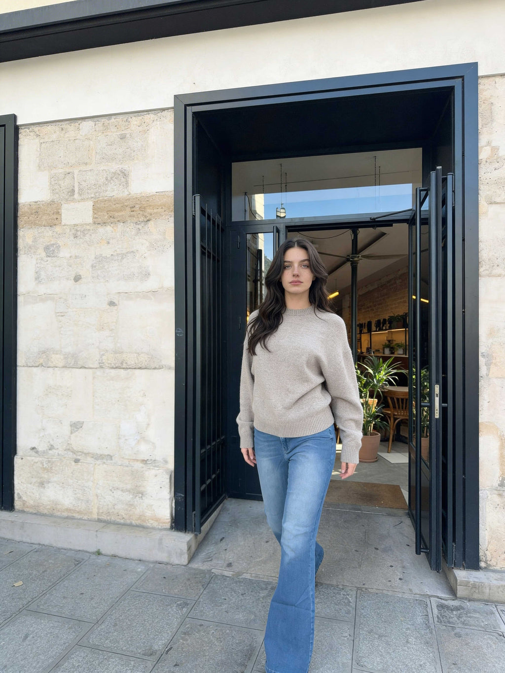Flare – High-Waist Mid Blue Jeans flare CIZARO - Cizaro Jeans
