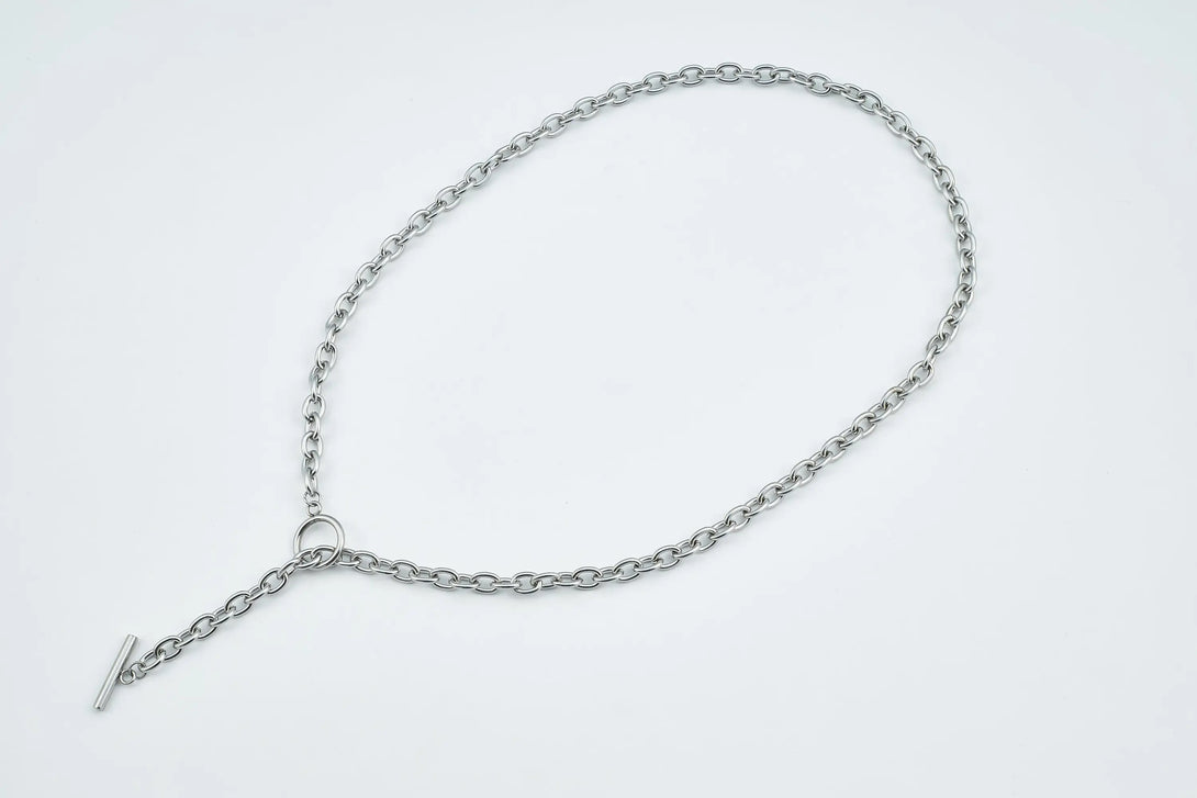 Adjustable Silver Necklace. - Necklace