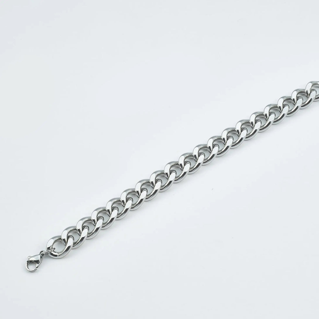 Chunky Chain Silver Bracelet. - Bracelet