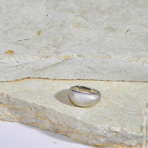 Dome Silver Ring.