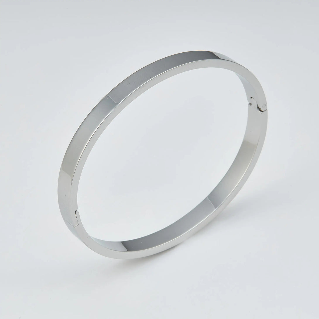 Plain Silver Bracelet - bracelte - Silver